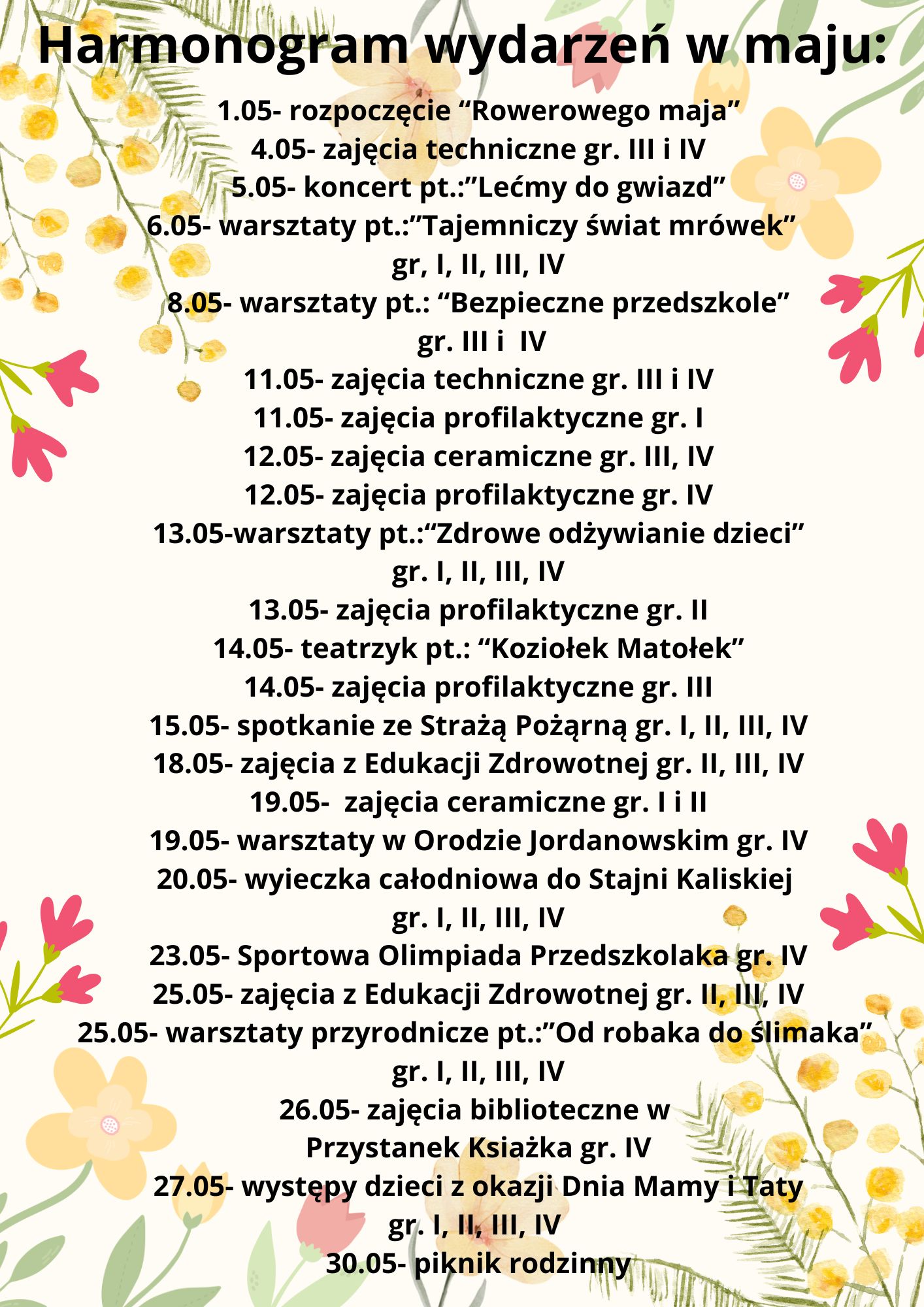 Wydarzenia maj